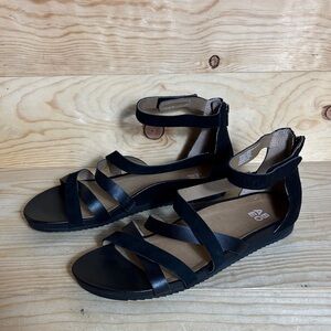ABEO Women's Black‎ Strappy Sandals